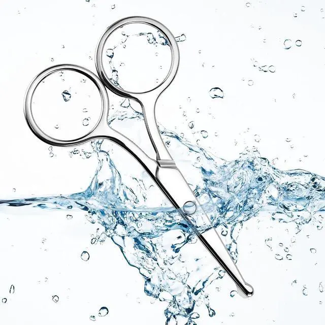 Alt view image 4 of 7 - 8 Pack Small Round Tip Scissors - Professional Grooming for Hair, Eyebrows, Nose Hair & Mustache
