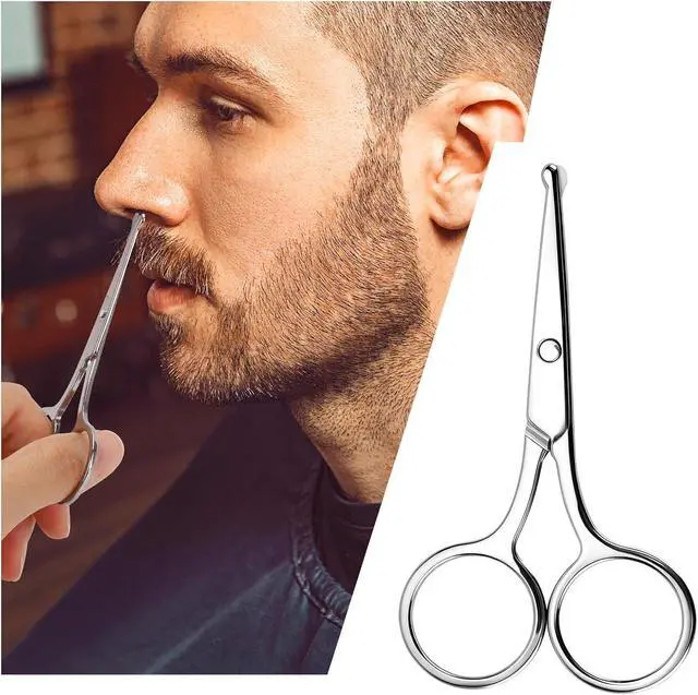 Alt view image 6 of 7 - 8 Pack Small Round Tip Scissors - Professional Grooming for Hair, Eyebrows, Nose Hair & Mustache