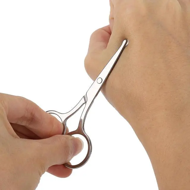 Alt view image 7 of 7 - 8 Pack Small Round Tip Scissors - Professional Grooming for Hair, Eyebrows, Nose Hair & Mustache