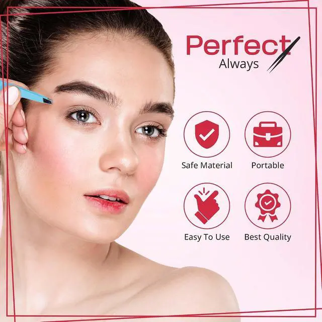 Alt view image 5 of 7 - Exquisite 8-in-1 Eyebrow Kit for Women & Men Luxury Eyebrow Grooming Kit with 4 Precision Tweezers For Eyebrows, Eyebrow Razor, Eyebrow Scissors, Eyebrow Brush/Comb & Pencil with Padded Case