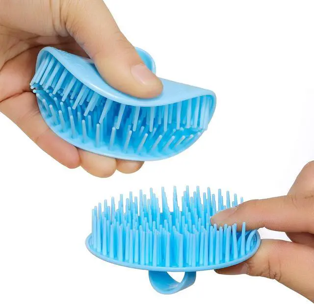 Alt view image 3 of 5 - 4PCS Hair Scalp Scrubber Massager Brush Head Exfoliator Shower Shampoo Comb