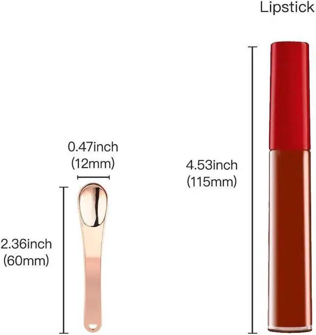 Alt view image 7 of 7 - Tekson 6 Pieces Metal Cosmetic Skincare Spatula, Mini Mask facial Reusable Scoop, Makeup Beauty Spoons for Cream, Lotions, Moisturizers (Rose Gold, Gold, Silver)