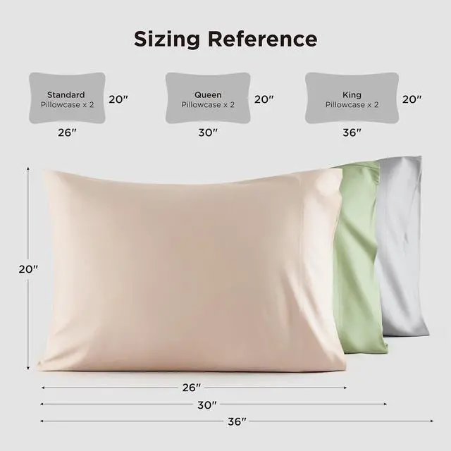 Alt view image 7 of 7 - Pillow Cases Queen, Cooling Pillow Cases, Rayon Derived from Bamboo Dark Grey Pillowcases Queen Size Set of 2, PureWoven & Soft Bedding Pillow Cover with Envelope Closure,Gifts, 20x30 Inches