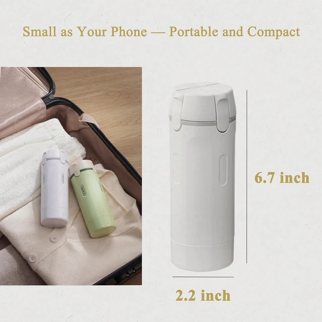 Alt view image 6 of 7 - 4 in 1 Travel Dispenser Bottle, Leak Proof Refillable Travel Toiletry Containers, Travel Bottles Set Meets TSA 3-1-1 Requirements for about 3 Days Business Trip (Per Person), 4 x 30ml, White