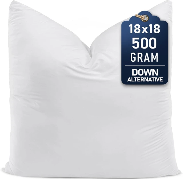 Main image of Throw Pillows, 18x18 Pillow Inserts, Pack of 1, White