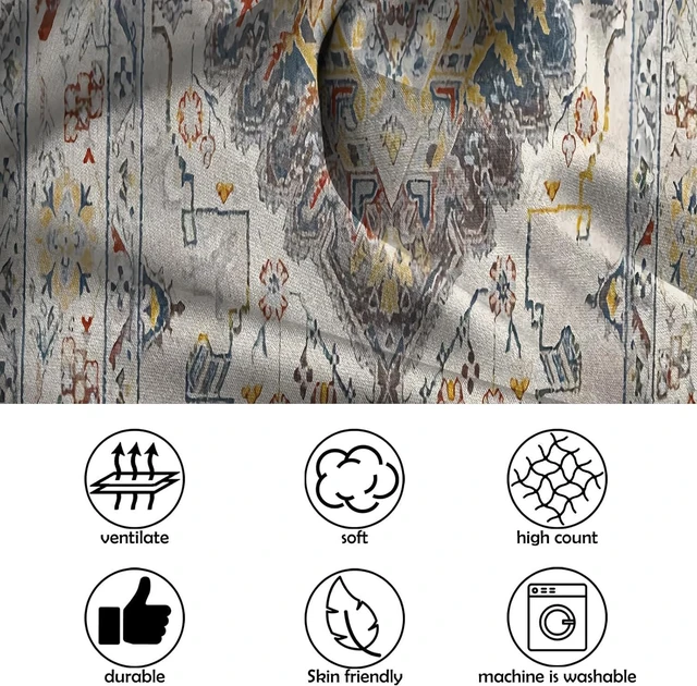 Alt view image 6 of 7 - Body Pillow Cover - Super Soft Microfiber Body Pillow Case,Hidden Zipper,Print Pattern,Comfortable Fabric,Lightweight and Breathable,The Size is 20 "X 54(01-Brown Bohemian)