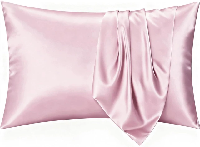 Alt view image 2 of 7 - Silky Satin Pillowcases Queen 2 Pack Hair Care Pink 20 x 30