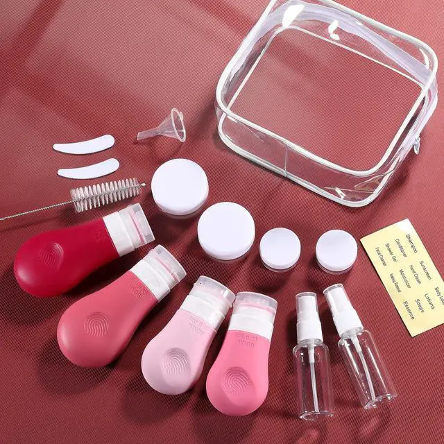 Alt view image 6 of 7 - 16 Pack Travel Bottles Set for Toiletries,TSA Approved Travel Size Containers Leak Proof Silicone Squeezable Tubes Travel Accessories 2oz 3oz for Shampoo Conditioner Lotion Body Wash