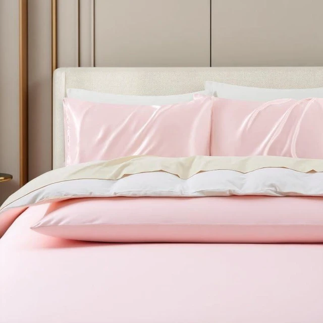 Alt view image 2 of 7 - 2 Pack Zippered Satin Pillowcaes Luxury and Silky Soft Travel Zip Pillow Cases (Standard, Pink)