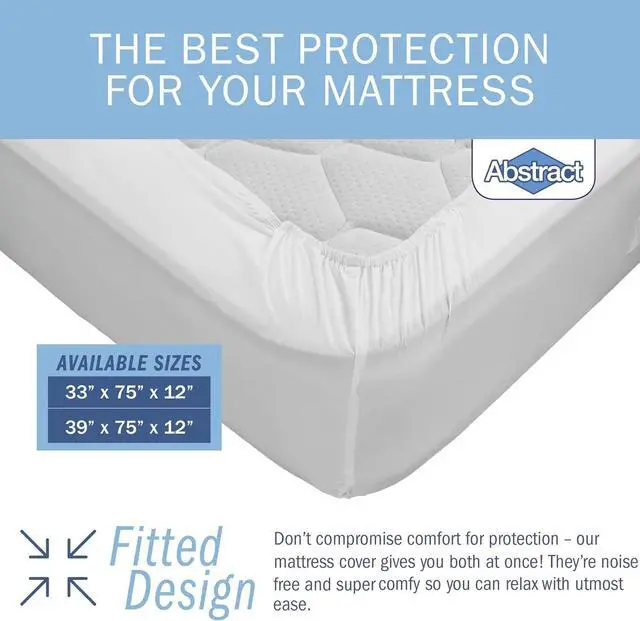 Alt view image 2 of 6 - Waterproof Mattress Cover - Heavy Duty Vinyl Plastic Bed Crib Protective Fitted, 100 GSM PVC, 24 x 38 x 6