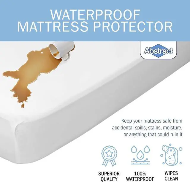 Alt view image 4 of 6 - Waterproof Mattress Cover - Heavy Duty Vinyl Plastic Bed Crib Protective Fitted, 100 GSM PVC, 24 x 38 x 6