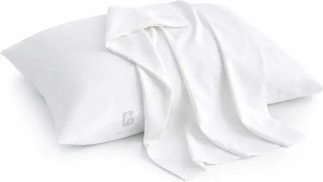 Alt view image 7 of 8 - Atiksh Beddings 12x16 Toddler Travel Pillow Cases, Pack of 2, 100% Egyptian Cotton, 600 Thread Count, Zipper Closure, Small Pillowcase for Kids, Daycare, Preschool & Travel, White