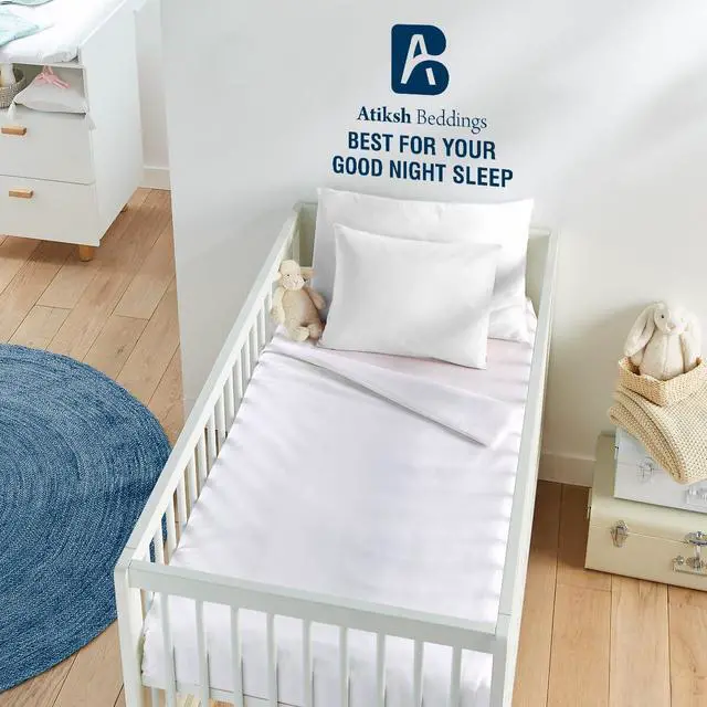 Alt view image 8 of 8 - Atiksh Beddings 12x16 Toddler Travel Pillow Cases, Pack of 2, 100% Egyptian Cotton, 600 Thread Count, Zipper Closure, Small Pillowcase for Kids, Daycare, Preschool & Travel, White