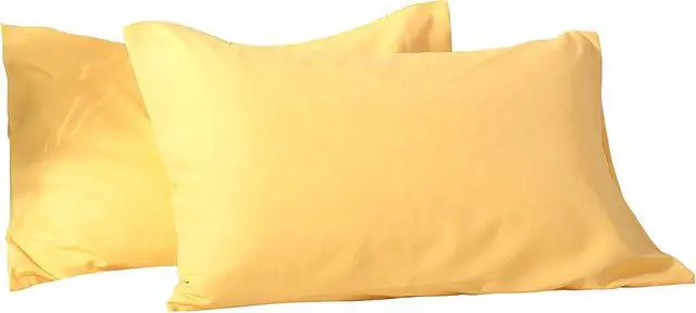 Alt view image 7 of 7 - Standard Microfiber Pillowcases Set of 2, 20"x30" (Yellow)