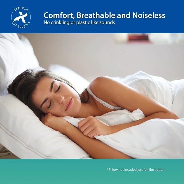 Alt view image 2 of 7 - Pillow Protector Standard Size- Pack of 2 Non-Waterproof, Soft & Comfortable, Hypoallergenic, Breathable, Machine Washable - Fits (Machine Washable)
