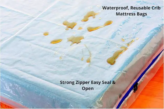 Alt view image 3 of 7 - Crib Mattress Storage Bag with Zipper, 4 Mil Thick Cover