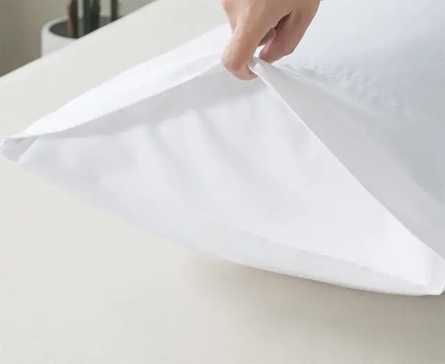 Alt view image 3 of 7 - Body Pillow Cover(2 Pack), Ultra Soft Microfiber Pillowcases, Breathable Long Pillow Case, Envelope Closure - White (20x54 inch)