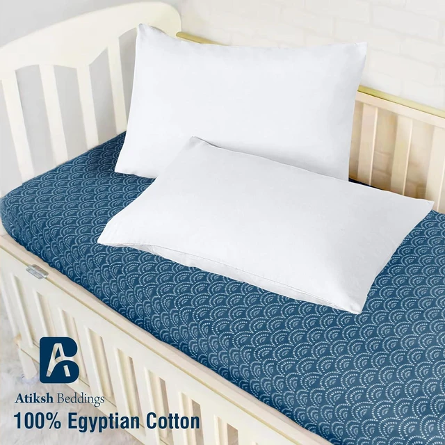 Alt view image 2 of 7 - Pack of 2 13x18 Inch Toddler Travel Pillow Cases 100% Soft Egyptian Cotton, 600 Thread Count with Zipper Closure for Small Travel Pillowcase Cover, White Solid
