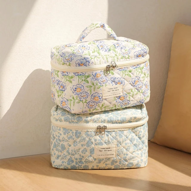 Alt view image 6 of 6 - Large Travel Quilted Makeup Bag for Women
