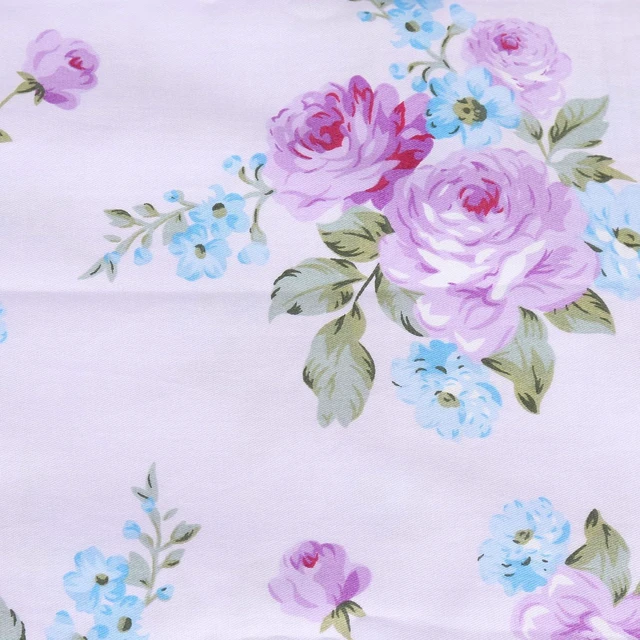 Alt view image 6 of 7 - White Cotton Pillowcases Queen Set of 2, Floral Printed Super Soft Pillow Case Cover with Envelope Closure