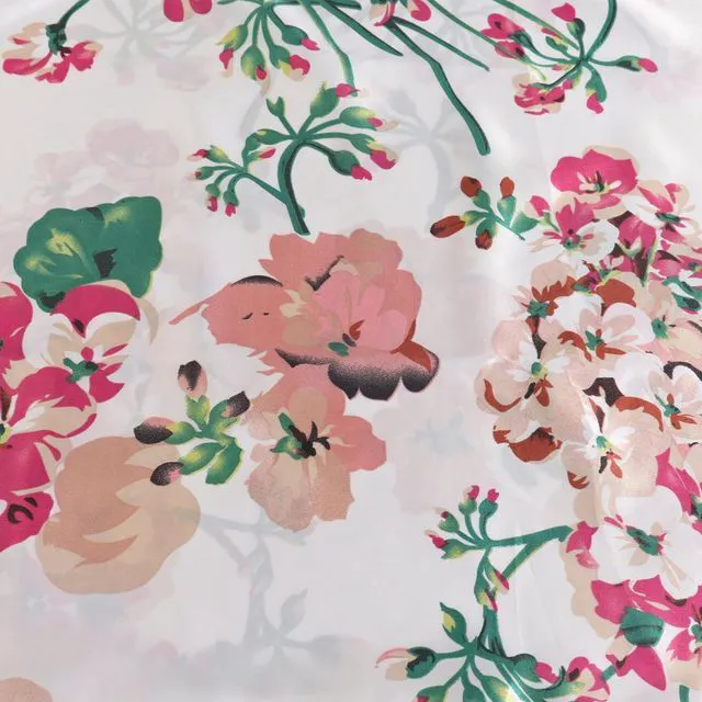 Alt view image 4 of 7 - 2 Pack Queen Satin Pillow Case with Envelope Closure Floral Printed Silky Microfiber Pillowcases for Hair and Skin 20x30 Inches