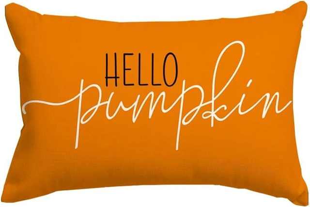 Main image of Fall Pillow Covers 12x20 Inch Hello Pumpkin Fall Decor for Home