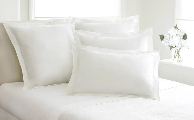 Alt view image 2 of 5 - Poplin Tailored Pillow Sham, Euro, 26x26 inches, White