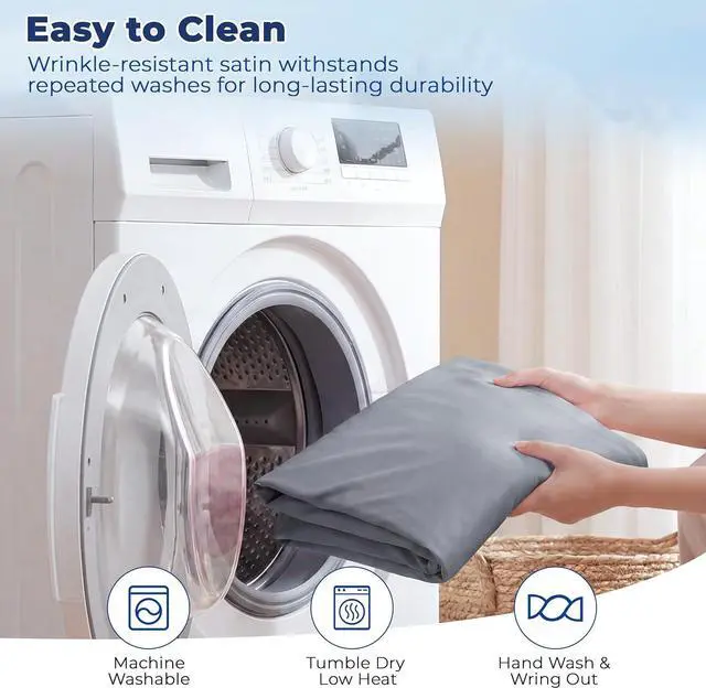 Alt view image 6 of 7 - Cooling Pillow Case King Size Pillow Cover with Zipper for Hot Sleepers Breathable & Gentle on Skin, All-Night Comfort (Dark Grey, 1Pcs)