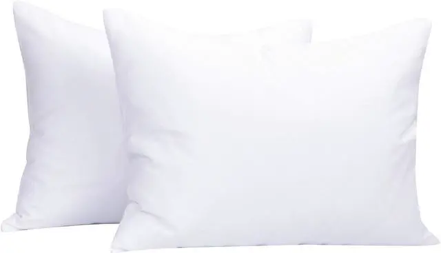 Main image of Zippered Toddler Pillowcases Set of 2, 100% Brushed Microfiber 13x18 Pillowcases, Super Soft and Cozy Travel Kids Nursery Pillow Cases, 13x18 Inches, White