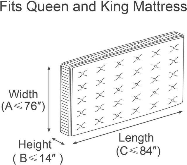 Alt view image 2 of 7 - Mattress Bag for Moving and Storage, Fits Queen and King Size Mattress, 1 Pack