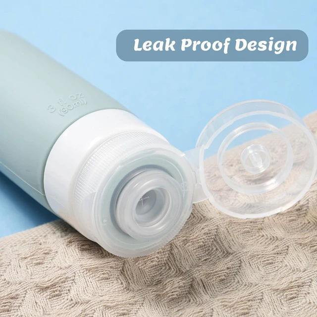 Alt view image 6 of 7 - Pre-printed Silicone Travel Bottles for Toiletries 3oz