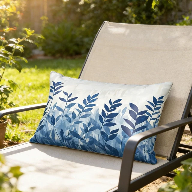 Alt view image 2 of 7 - Elegant Leaves Satin Pillowcase with Zipper Queen Size Pillow Cover 20"x30" Silk Pillow Case for Hair and Skin Cooling Pillowcase
