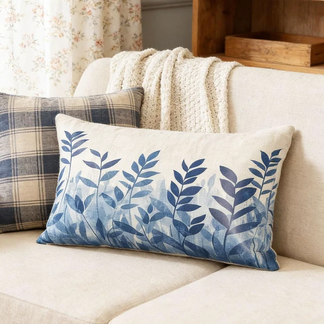 Alt view image 6 of 7 - Elegant Leaves Satin Pillowcase with Zipper Queen Size Pillow Cover 20"x30" Silk Pillow Case for Hair and Skin Cooling Pillowcase