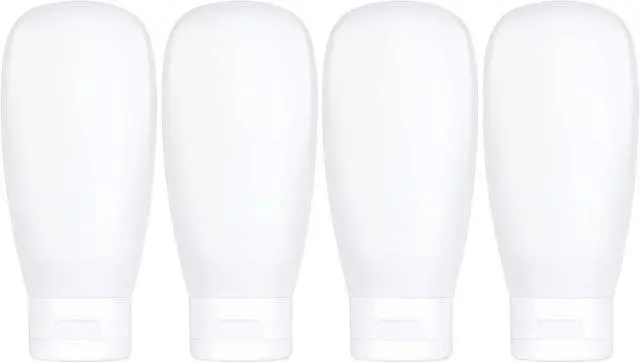 Main image of TSA Approved Travel Bottles Set for Toiletries Travel Size Containers Kit 4 Pack Portable Leak Proof Refillable Squeeze Cosmetic Airplane Essential Shampoo Hair Conditioner Body Lotion Bath Shower Gel