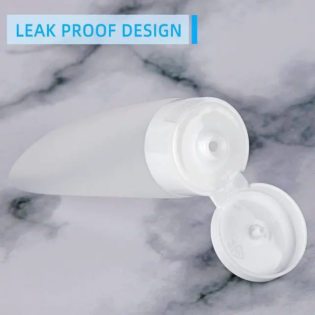 Alt view image 4 of 7 - TSA Approved Travel Bottles Set for Toiletries Travel Size Containers Kit 4 Pack Portable Leak Proof Refillable Squeeze Cosmetic Airplane Essential Shampoo Hair Conditioner Body Lotion Bath Shower Gel