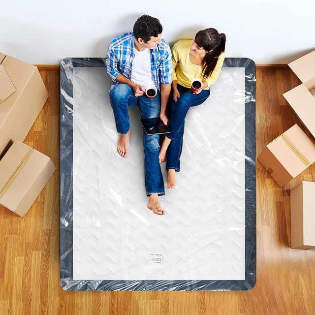 Alt view image 4 of 7 - Queen Mattress Bag for Moving, Storage & Disposal, 2 Mil Thick