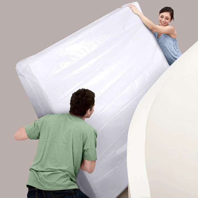 Alt view image 6 of 7 - Queen Mattress Bag for Moving, Storage & Disposal, 2 Mil Thick