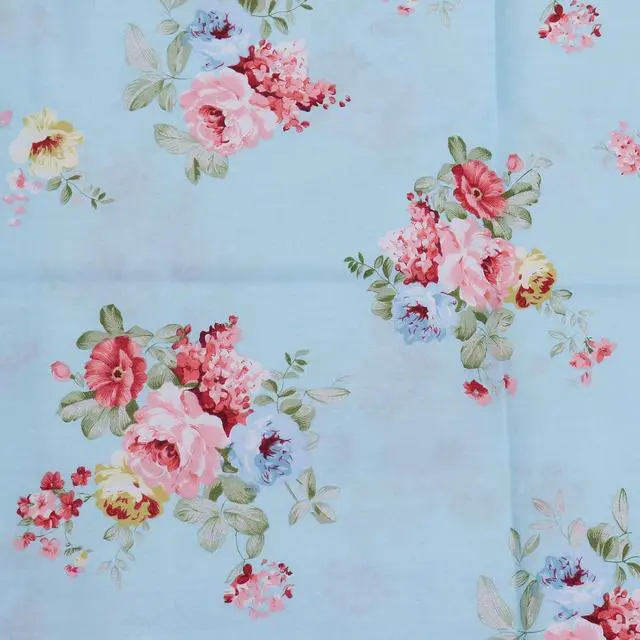 Alt view image 6 of 6 - 2 Pack Queen Floral Bed Pillow Pillowcases, 100% Cotton Blue Soft Standard Size Pillow Covers with Envelope Closure