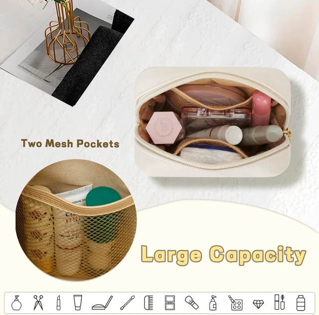 Alt view image 3 of 7 - Initial Mini Makeup Bag Cosmetic Bag for Women