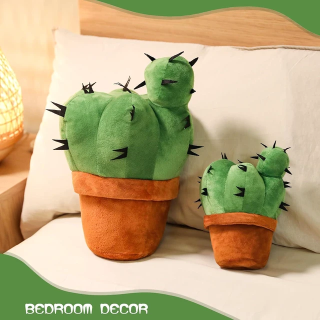 Alt view image 6 of 7 - 3D Cactus Throw Pillow, Plush Plant Cushion, 7.9-Inch