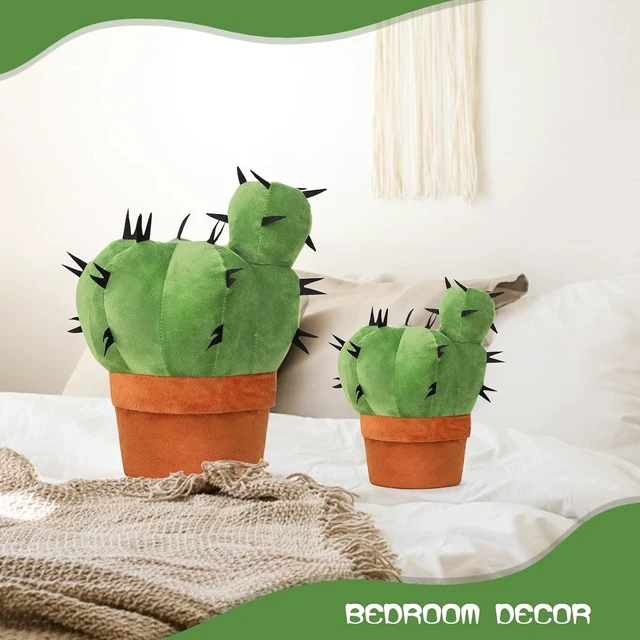 Alt view image 4 of 7 - 3D Cactus Throw Pillow, Plush Plant Cushion, 7.9-Inch