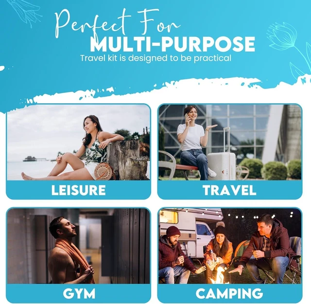 Alt view image 4 of 7 - Compact Personal Shower Kit To-Go Your Hygiene Companion for Travel, Gym, and Outdoor Adventures (1)