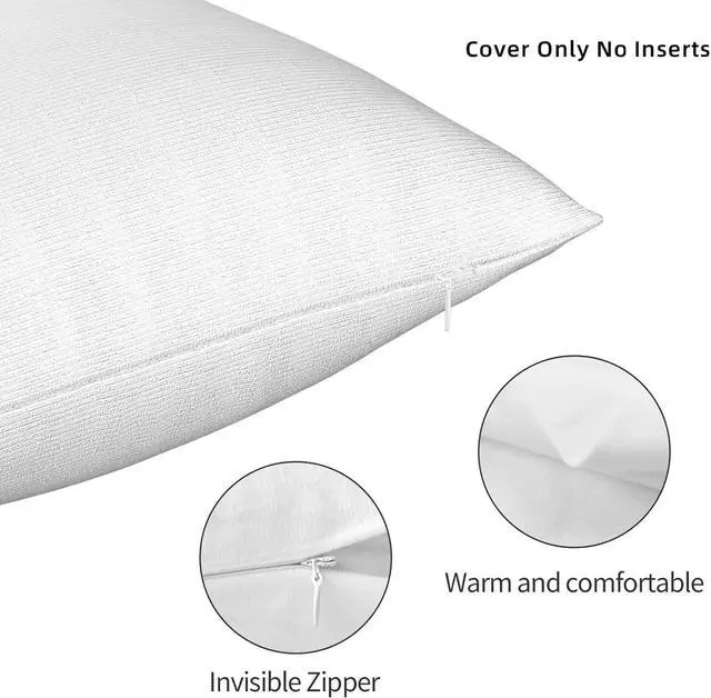 Alt view image 6 of 7 - Personalized Photo Pillowcase Cover Customize Square Throw Pillow Cover with Image Logo Text for Living Room Sofa Couch Bed Chair Office Car Homestays Shop Decorative, Pure White 1PC, 18x18