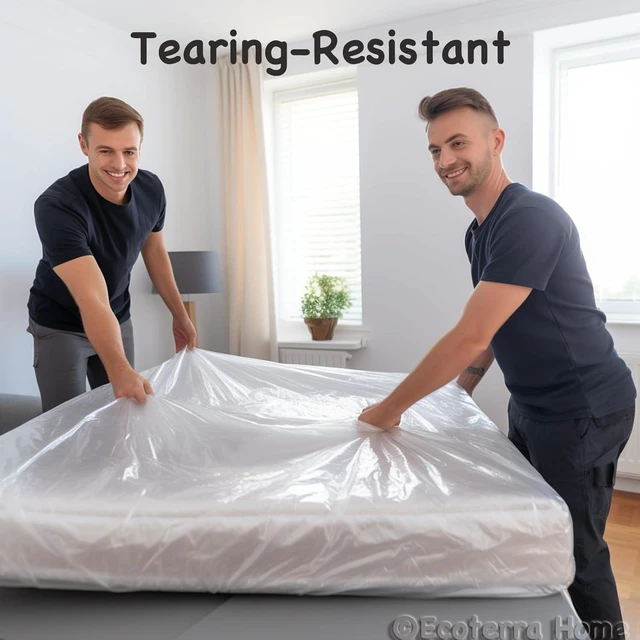 Alt view image 5 of 5 - Twin Mattress Bag for Moving and Disposal,Waterproof Mattress Plastic Cover,Storage Protector, 1 Pack