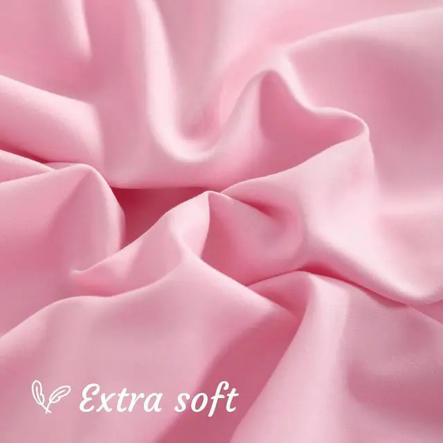 Alt view image 6 of 7 - Standard Microfiber Pillowcases, Set of 2, Pink