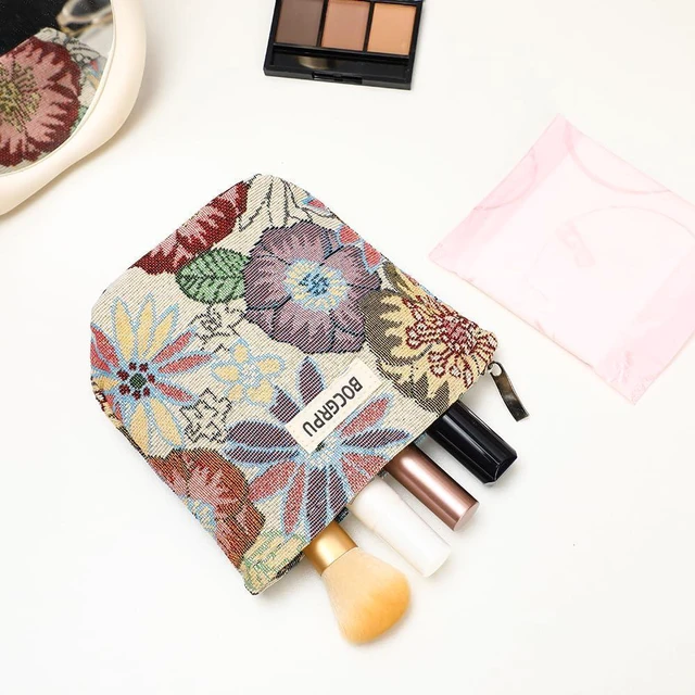 Alt view image 5 of 6 - 2 PCS Makeup Bag Set Cute Small Cosmetic Bag for Purse