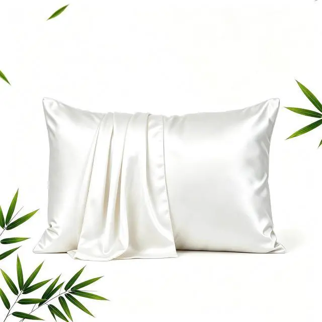 Main image of Anti Acne Pillowcase - King Size 36x20, White, Envelope Style - Oeko-TEX Certified - 75% Viscose Derived from Bamboo, 25% Modal for Smooth, Breathable, Moisture-Wicking Quality
