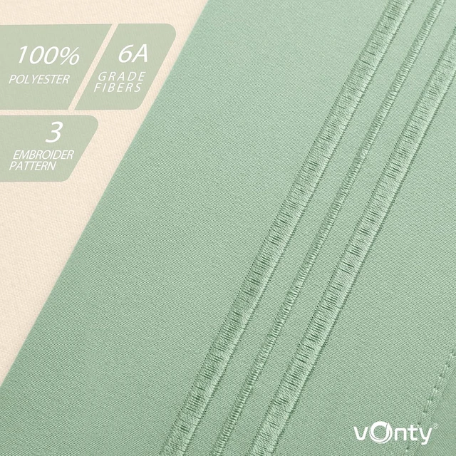 Alt view image 7 of 7 - 2 Pack Sage Green King Pillowcases, 20x40, 1800 Microfiber