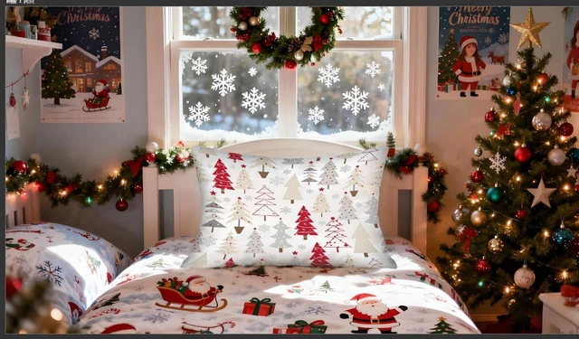 Alt view image 3 of 7 - Satin Pillowcase for Hair and Skin White Tree Silk Pillowcase Standard Size White Silky Pillow Case with Zipper 20x26 Inches Pillow Cover Decor for Bed, Sofa