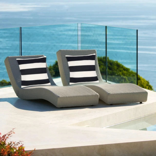 Alt view image 6 of 7 - 2 Pack Waterproof Pillow Covers Outdoor Throw Pillowcases